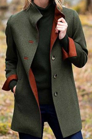 Women's Vintage Woolen Coat