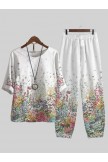 Floral Casual Loose TwoPiece Set