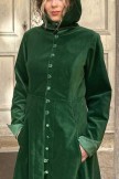 Short Women Velvet Coat Green