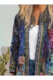 Floral Pocketed Vacation Jackets